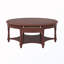 Table basse ovale avec tiroirs et tablettes-1606390271