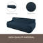 Canapé rembourré 86,2 po de style moderne minimaliste capitonné, canapé à compression 3 places pour salon, chambre à coucher et appartement-2059607190