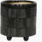 S/2 6/8" Textured Planters, Shiny Black-1337675862