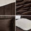 Édredon - rembourrage, boîte matelassée l 102 po x l 86 po, 2 taies décoratives, 1 coussin chaud et brun invitant à remplir, extrémité décorative confortable