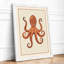 Terracotta Octopus Botanical - Framed Print-1653735224-1653735206