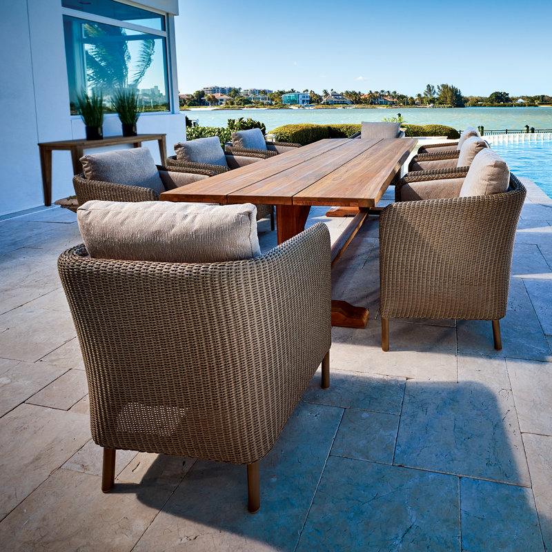 Visions Outdoor Dining Armchair, Ebony, Serene Spa