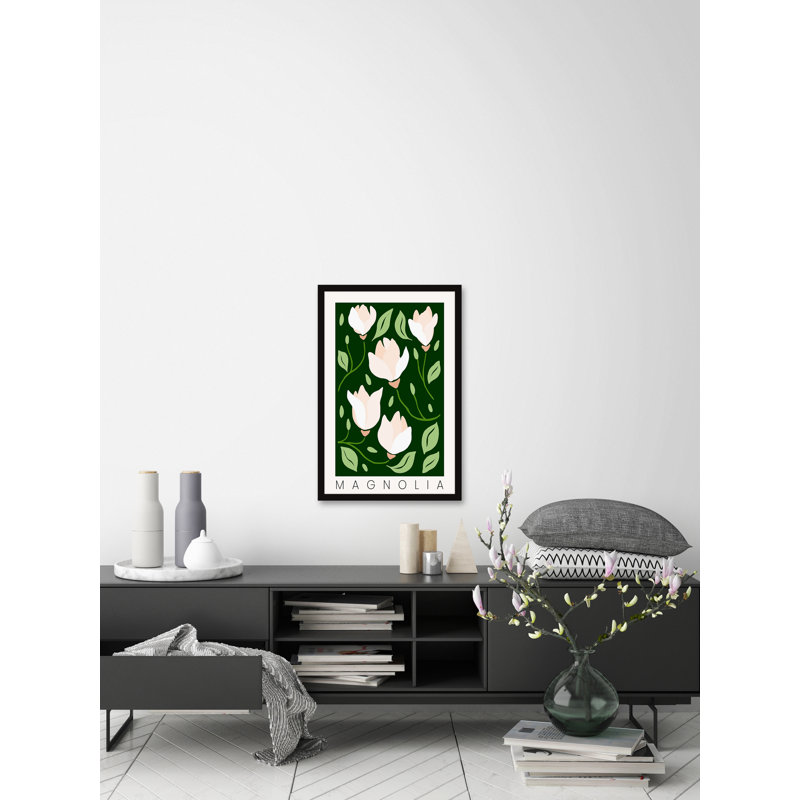 Sweet Magnolia - Single Picture Frame Painting, 45cm H x 45cm W