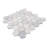 12" x 12" Oriental White Honed Marble Honeycomb Mosaic Wall & Floor Tile-49709761