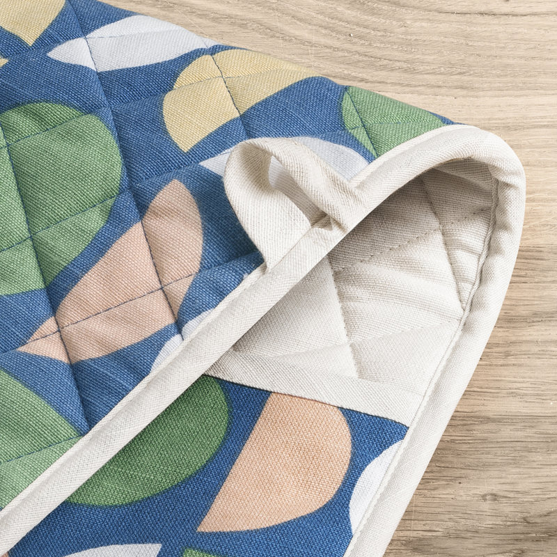 Gant de cuisine double matelassé à imprimé géométrique Scandi