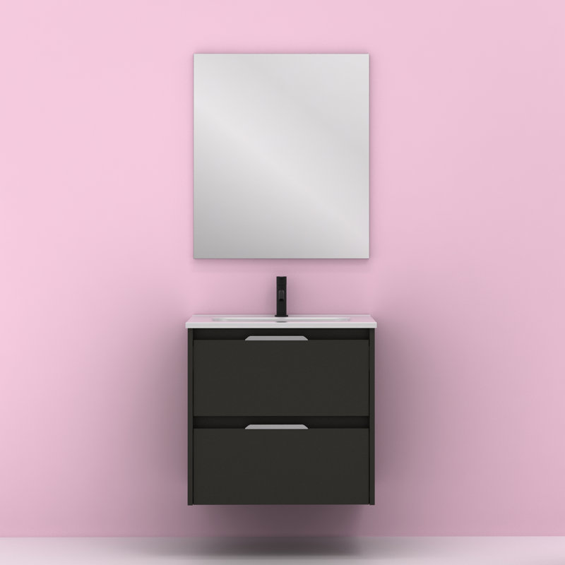 Vanity & Mirror Set, Anthracite 