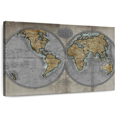 Carte rustique du monde Aliaz