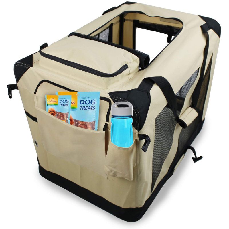 Caisse pour chien Jespet, Beige, H 23 po x l 21 po x P 30 po