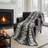 Zebra Knitted Throw Blanket-86650263