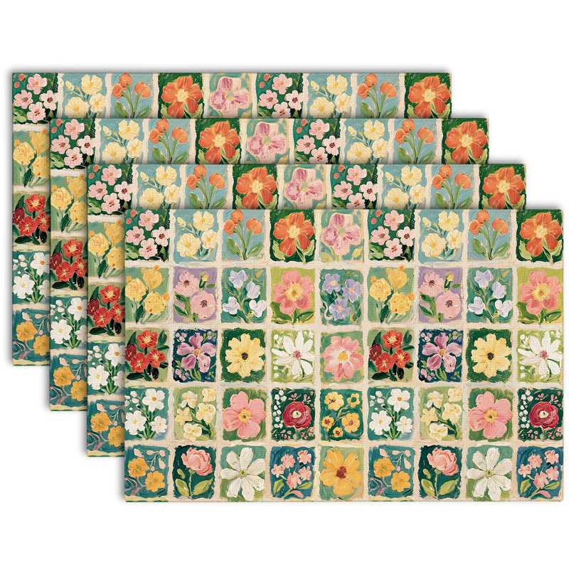 Rectangle Polyester Dining Table Placemat