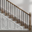 Balustrades d'escalier en métal, paquet de 51 broches en aluminium avec vis / capuchons de rail