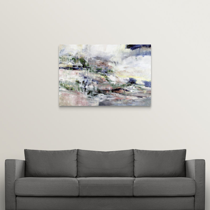 « traveling solo », peinture sur toile, Toile tendue, H 32 po x l 48 po x P 1,25 po