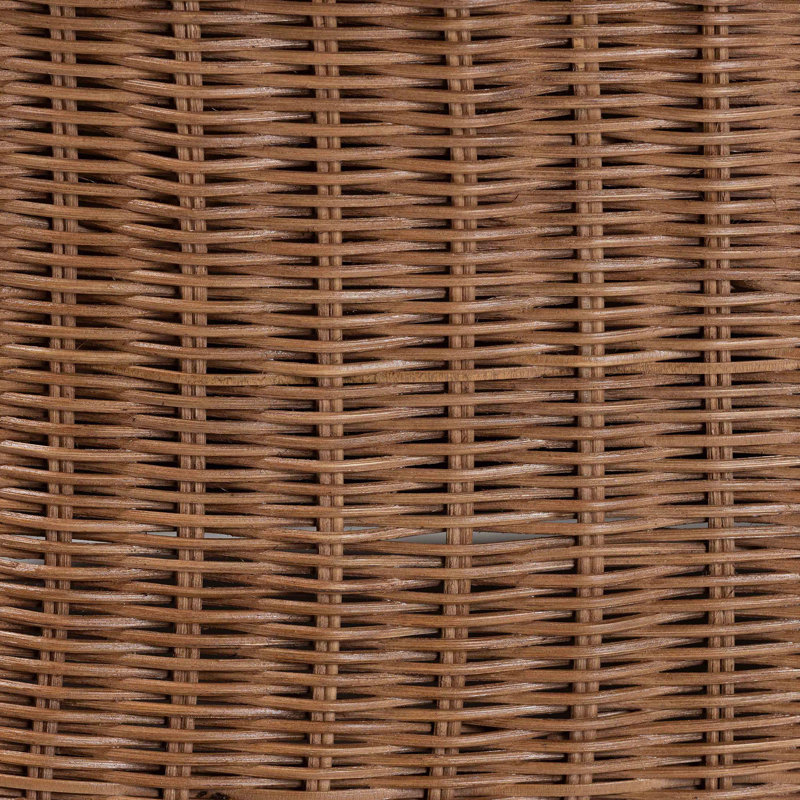 Repose-pieds en rotin naturel avec coussin Bali - Pari Detta