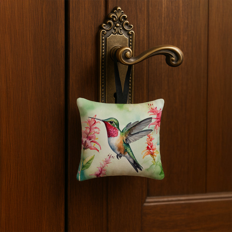 Ornement suspendu en tissu Bro ×, Hummingbirds - Broadtailed 7421