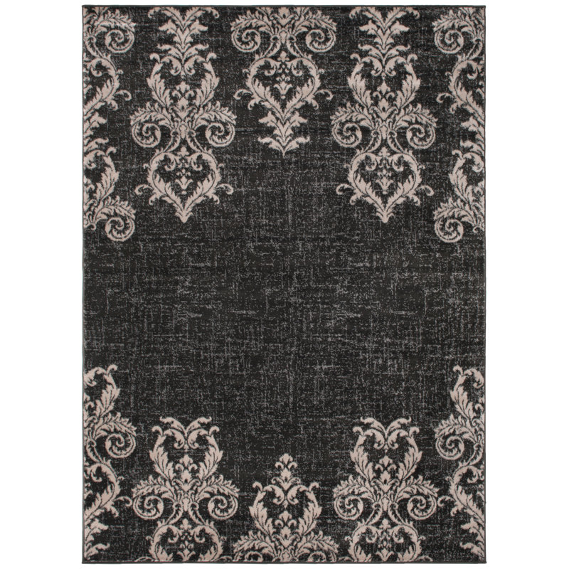 Scalf Floral Indoor Rug, Rectangle 5'3" x 7'3"
