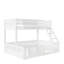 Lit simple superposé au-dessus de grand lit simple avec échelle et garde-corps, panneau perforé et bibliothèque, blanc-1888334193-1888334192