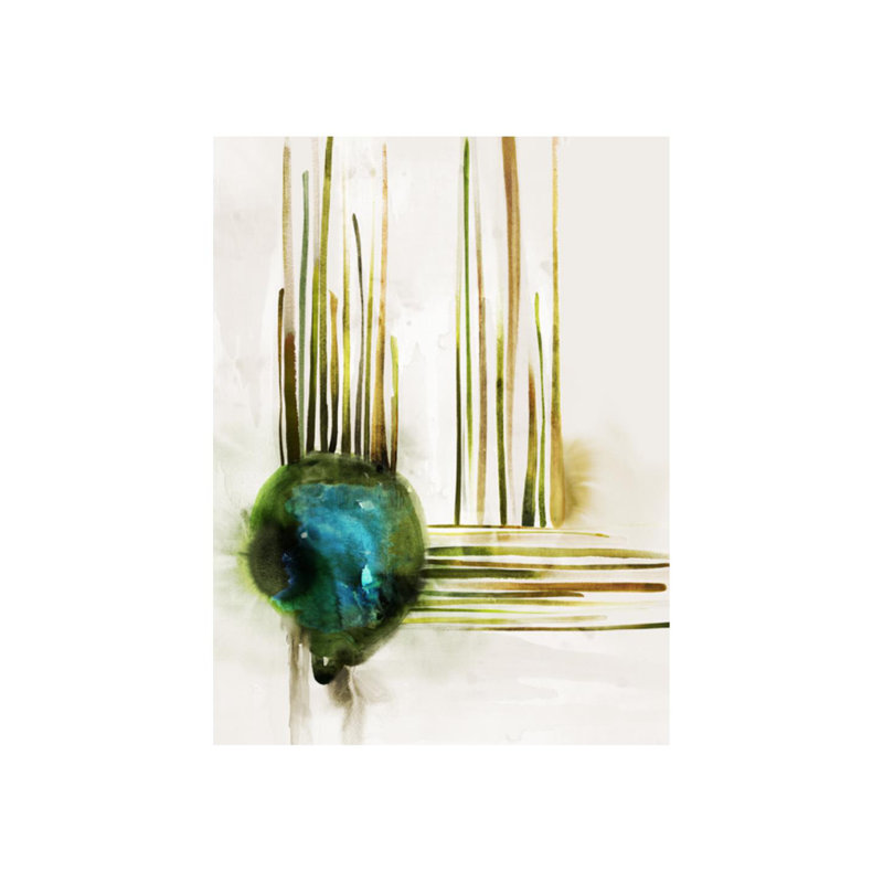 Emerald Flow Print by Zoey Riley, Outdoor, 40" H x 30" W