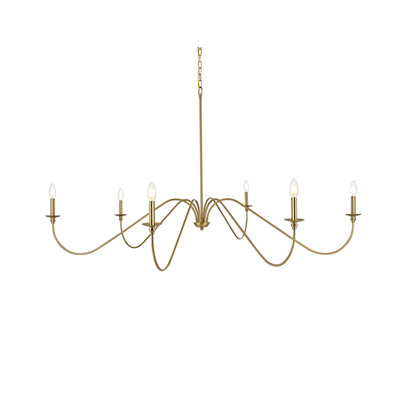 Sherree 6-Light Dimmable Chandelier 