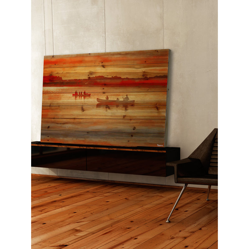 «Lake Lavielle» par Parvez Taj, impression sur bois, H 30 po x l 45 po x P 1,5 po