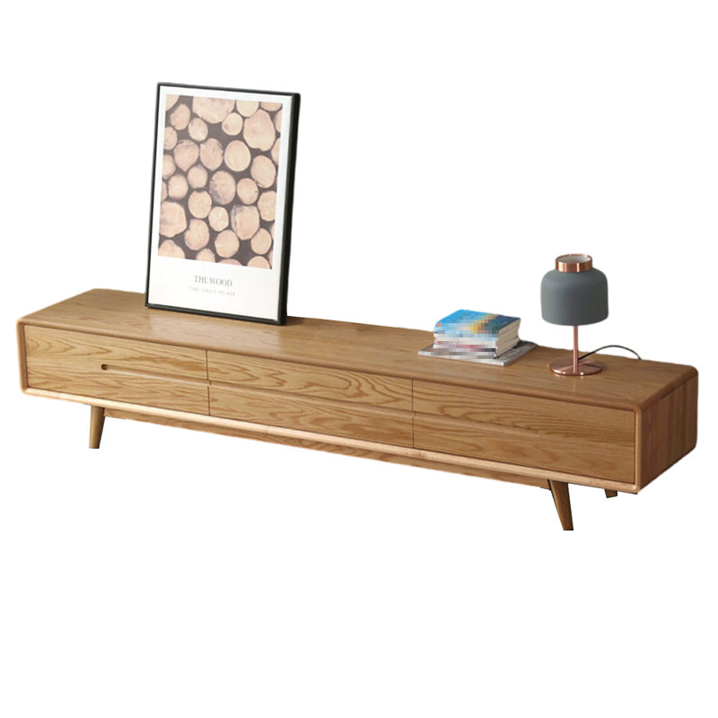 Meuble télé de style nordique, H 15,74 po x L 70,86 po x l 15,74 po, Brun