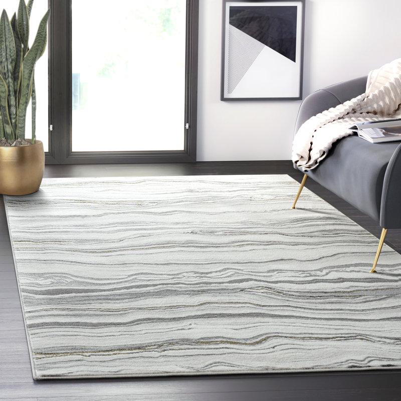 Mikolas Abstract Indoor Rug, Rectangle 4' x 6'