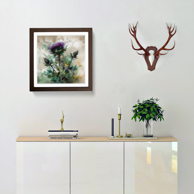 Thistle - Framed Print, Walnut