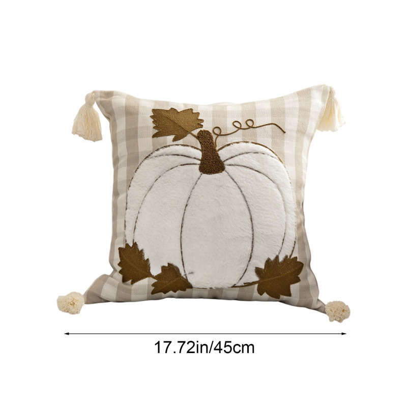 Housse de coussin en velours brodé Autumns