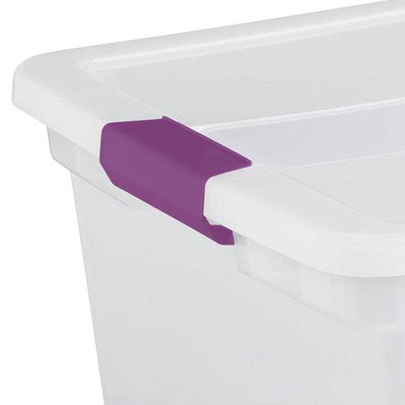 Sterilite Plastic Storage Containers with Latching Lids, Clear