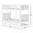 Brubaker Kids Twin Over Twin Bunk Bed with Trundle-36934172