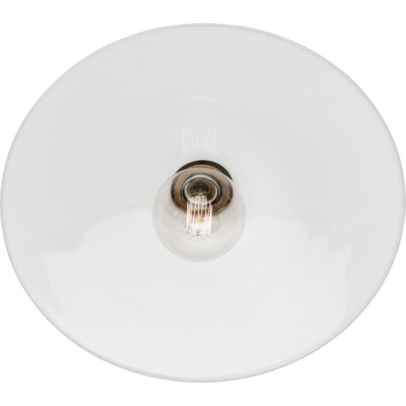 Arial 1 - Light Semi Flush Mount, Warm Brass