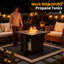 Square Propane Smokeless Fire Pit Table