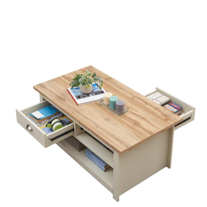 Aquitaine Four Leg Coffee Table with Storage
