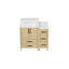 36" Wide Bathroom Vanity, Single Sink, White Countertop, High - Quality Faced Board, Combinable , Cushioning Device, Simple Assembly, Decor Wide Freestanding Single Sink Bathroom Vanity, White