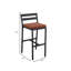 Tabouret de bar Chelsea Patio avec structure en aluminium thermolaqué et coussin amovible-105653552
