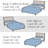 Botanical Leaves Collection Oversized Reversible light weight Quilt Set with shams-1058920153-1058920152