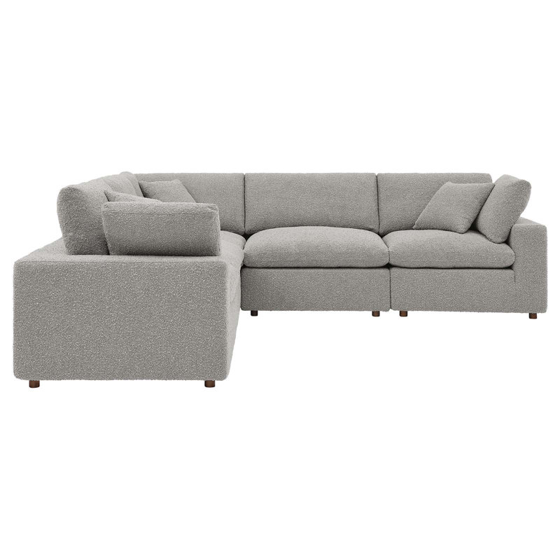 Canapé modulaire 5 pièces Commix, Gris clair