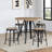 Bruce Round with Iron Base Dining Table-1029012780