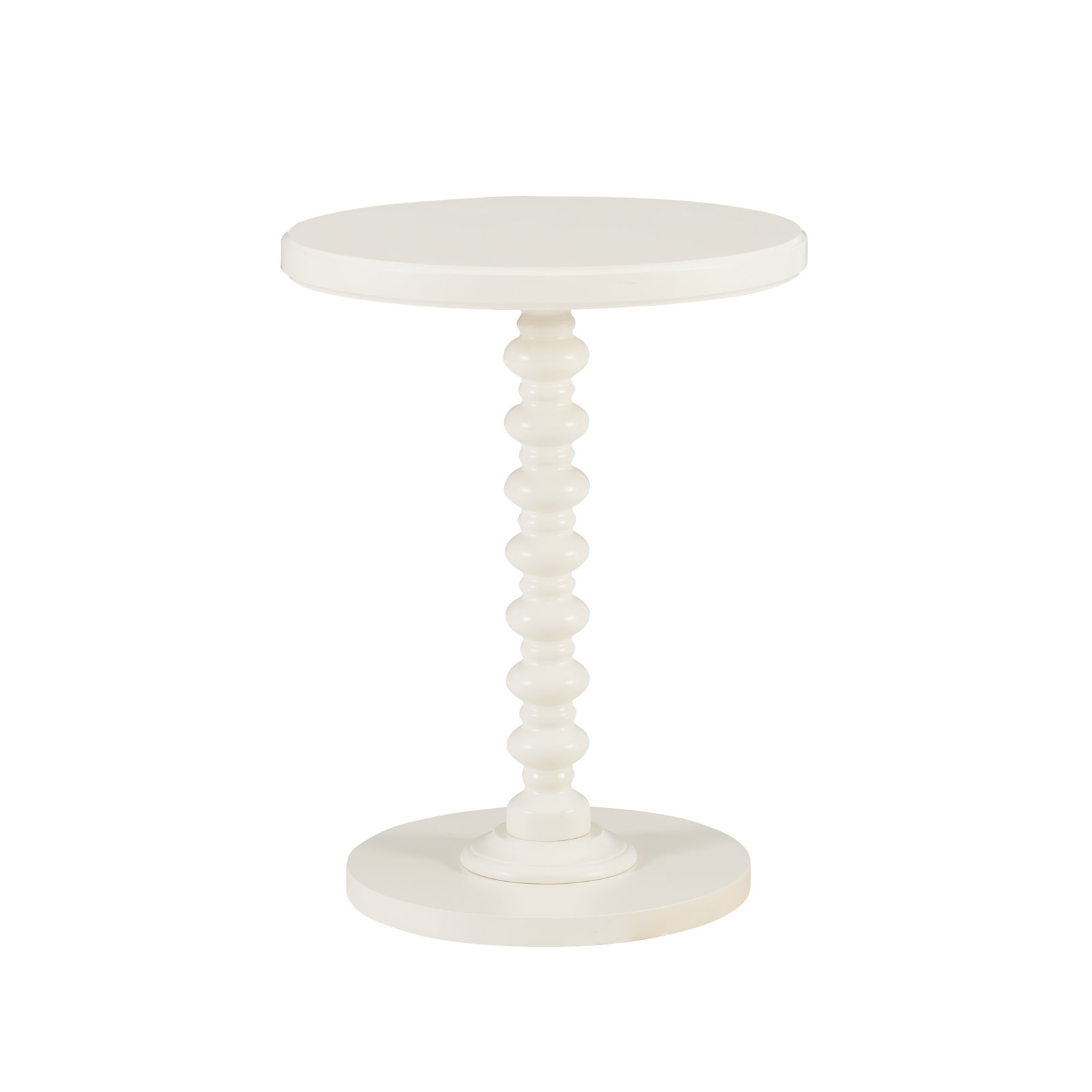 Fiama End Table, White, 22.25" H x 17" W x 17" D