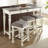 Heppman 3 - Person Solid Wood Solid Wood Top Four Leg Dining Set