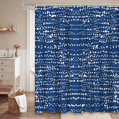 Rideau de douche abstrait abstrait japonais avec 12 crochets