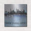 «Misty Blue-cités-a-b» par Jean Plout, art mural en métal, 24 po x 24 po-565935413
