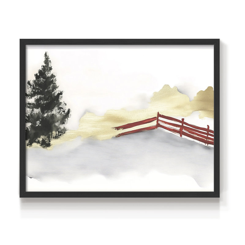 «Chirstmas Art» - Impression encadrée - Restickable, H 11 po x l 14 po, Noir