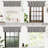 Pinch Pleat Valance for Kitchen Window Blackout Faux Linen Textured Solid Beige Valance for Living Room  Farmhouse Linen Curtain Valance Window Treatment Back Tab-101841145