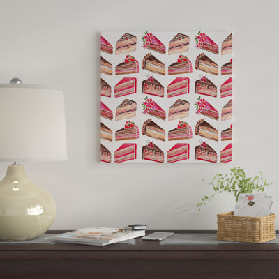 «Cake Slices, Original Pattern» par Cat Coquillette, impression sur toile tendue