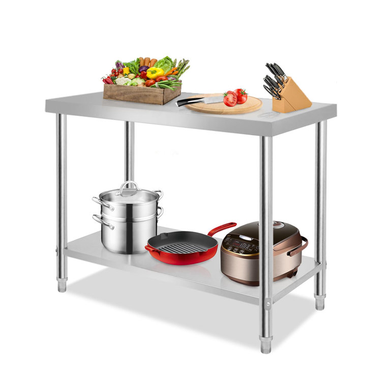 Belfry Kitchen Metal Prep Table | Wayfair.co.uk