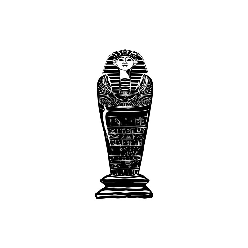 Silhouette de sarcophage égyptien SS11165