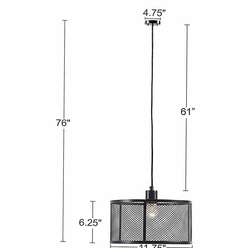 Metal mesh pendant light
