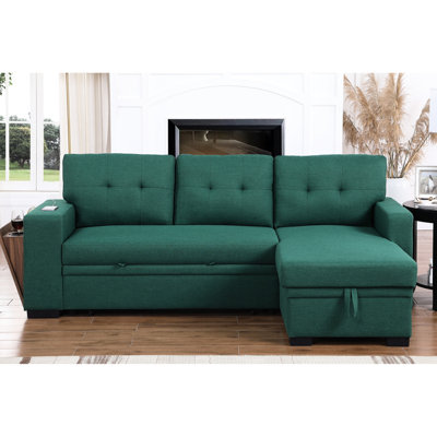Upholstered 89.49 " Linen Blend Sectional