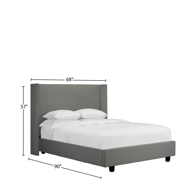 Hawkinge Upholstered Storage Bed, Charcoal, Queen