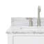 Meuble-lavabo simple 36 po avec plateau en marbre de Carrare Aberdeenshire-85364244